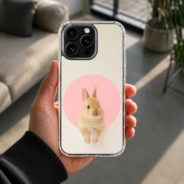 Photographic bunny rabbit design on soft TPU phone case — Lifestyle
