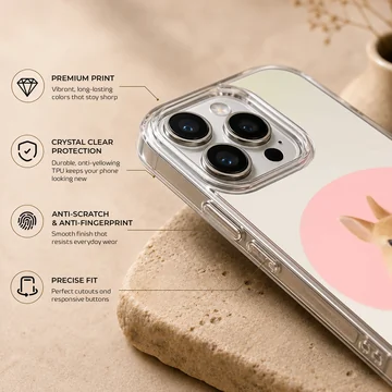 Photographic bunny rabbit design on soft TPU phone case — Info