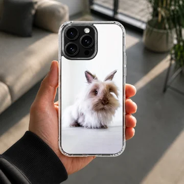 Bunny Rabbit depicted on a phone case with a serene scenery — Lifestyle