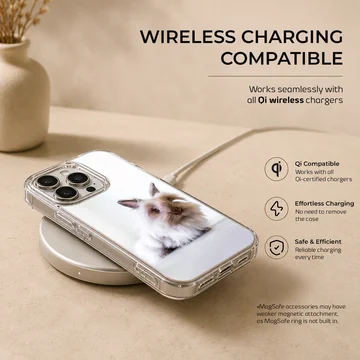 Bunny Rabbit depicted on a phone case with a serene scenery — Charging