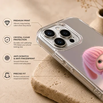 Bunny Rabbit wearing a pink knitted hat in serene setting phone case — Info