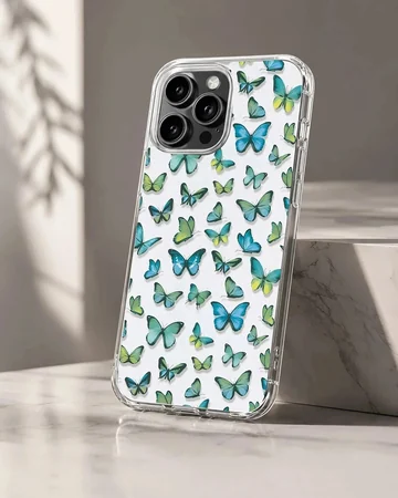 Colorful butterfly design phone case