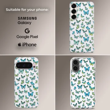 Colorful butterfly design phone case — Collage