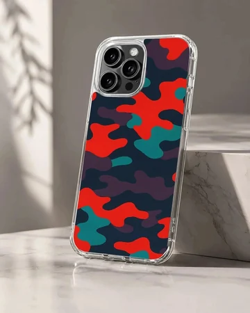 Camo B202 bold geometric camouflage pattern phone case