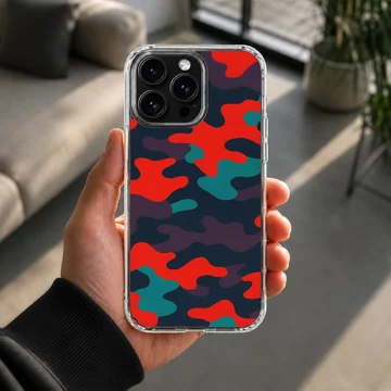Camo B202 bold geometric camouflage pattern phone case — Lifestyle