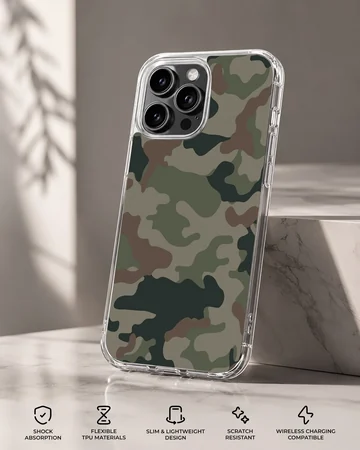 Classic camouflage pattern phone case — Specs