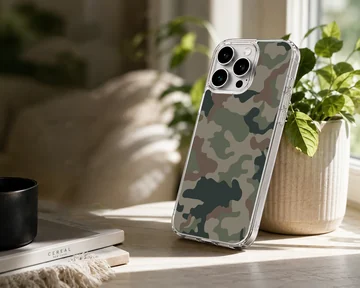 Classic camouflage pattern phone case — Lifestyle