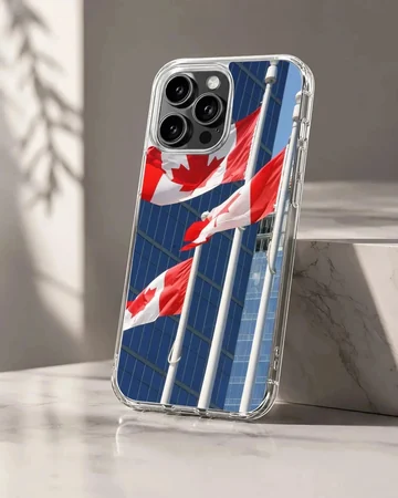 Canadian flag photographic print phone case