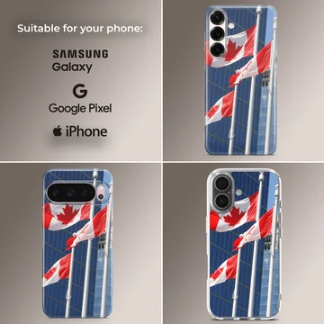 Canadian flag photographic print phone case — Collage