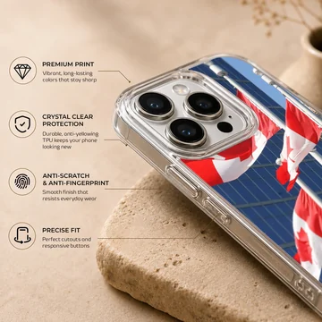 Canadian flag photographic print phone case — Info