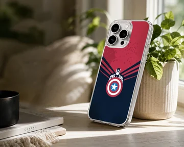 Heroic shield emblem digital illustration phone case — Lifestyle