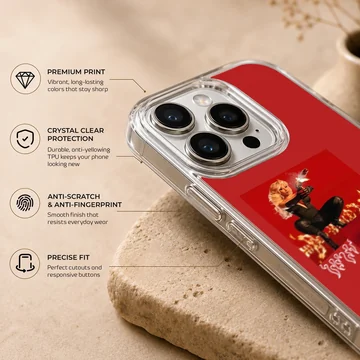 Cardi B red flame photo collage phone case with matte finish — Info