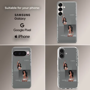 Cardi B photo collage graphic printed on a matte phone case — Collage
