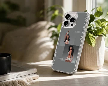Cardi B photo collage graphic printed on a matte phone case — Lifestyle