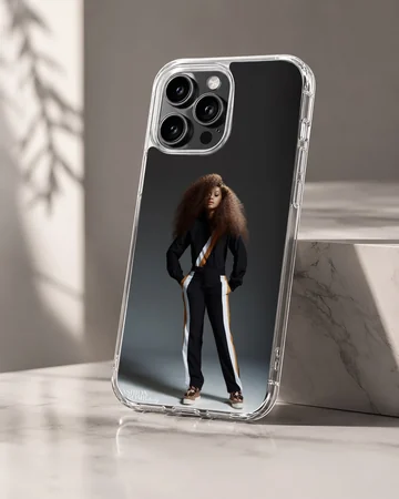 Cardi B703 music icon graphic printed on a slim matte phone case — Hero