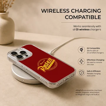 Rusteze bumper ointment racing logo graphic on a red background phone case — Charging