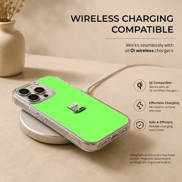 Vibrant green racing cars theme printed on a matte snap phone case — Charging
