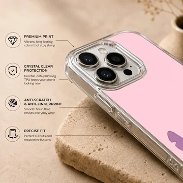Blue cartoon alien chewing pink bubblegum on a solid pink background phone case — Info