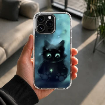Cute cat phone case design with digital illustration — Lifestyle