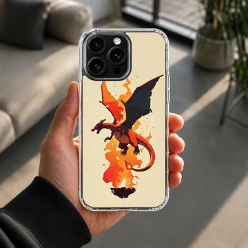Flame Dragon Digital Art Gaming Phone Case — Lifestyle