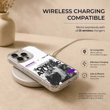 Chase Atlantic band graphic and bold typography on a matte phone case — Charging