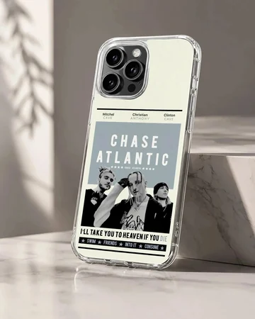 Chase Atlantic music poster artwork printed on a matte phone case