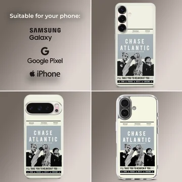 Chase Atlantic music poster artwork printed on a matte phone case — Collage