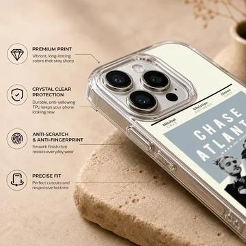 Chase Atlantic music poster artwork printed on a matte phone case — Info