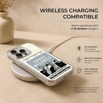 Chase Atlantic music poster artwork printed on a matte phone case — Charging