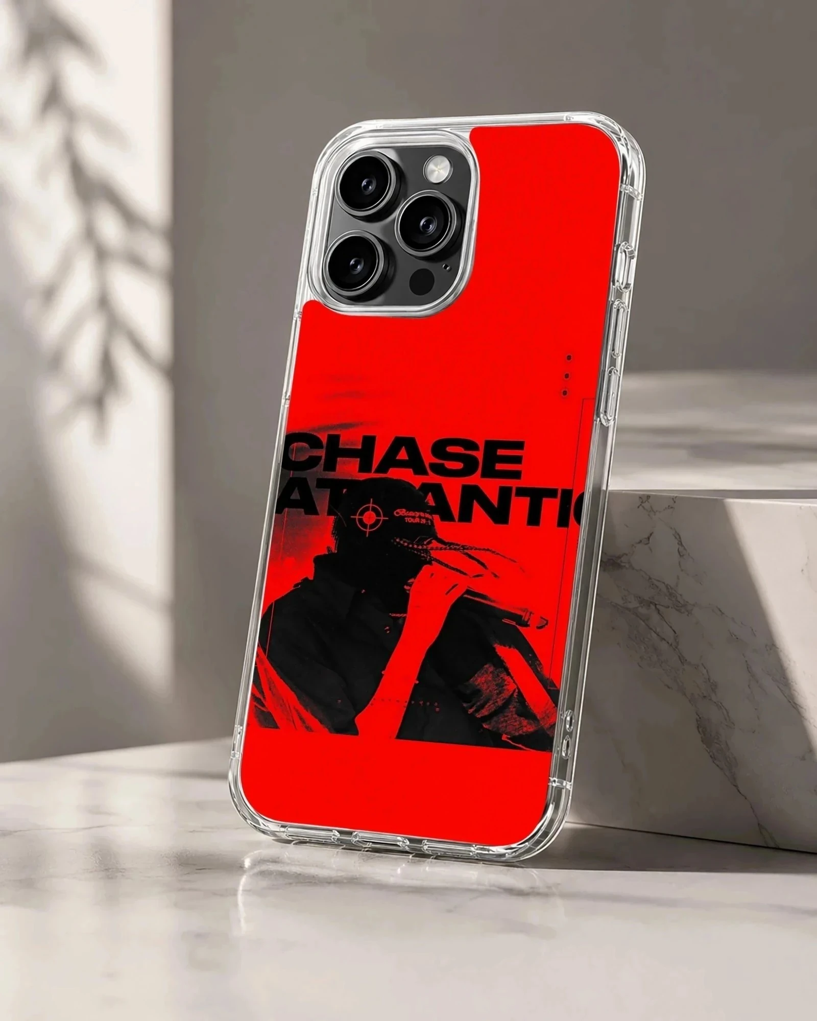 Chase Atlantic red and black music graphics phone case
