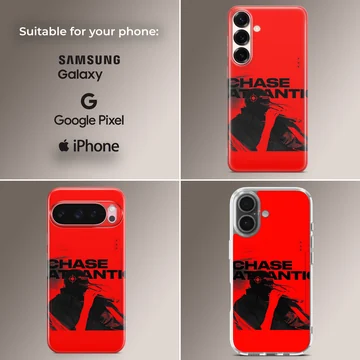 Chase Atlantic red and black music graphics phone case — Collage