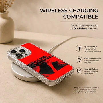 Chase Atlantic red and black music graphics phone case — Charging