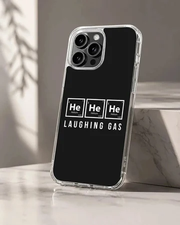 Chemistry Theme Laughing Gas periodic table elements phone case with matte finish