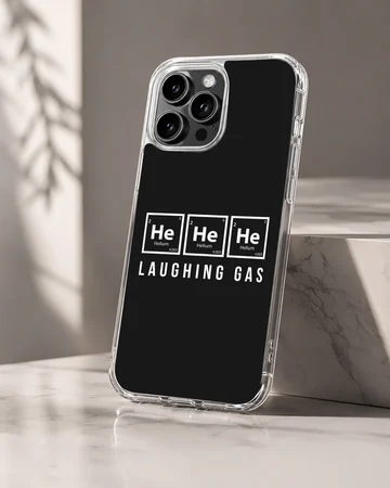 Chemistry Theme Laughing Gas periodic table elements phone case with matte finish — Hero