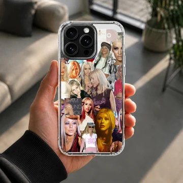 A photo collage phone case featuring pop music memorabilia and portraits of a female singer — Lifestyle