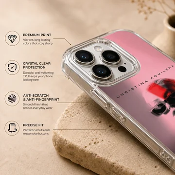 Christina Aguilera The X Tour concert artwork on a slim TPU snap phone case — Info