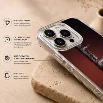 Close-up photographic print of a burning cigarette with detailed ash and smoke on a phone case — Info
