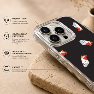 Cigarette pattern digital art printed on a soft TPU snap phone case — Info