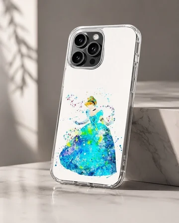 Cinderella phone case with magical aqua design — Hero