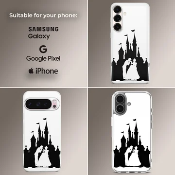 Cinderella Castle Silhouette Phone Case — Collage