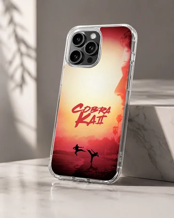 Cobra Kai phone case with energetic design — Hero