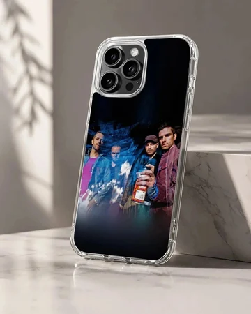 Coldplay music band portrait artwork on a slim phone case