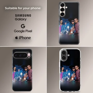 Coldplay music band portrait artwork on a slim phone case — Collage