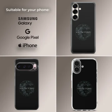 A Sky Full Of Stars celestial globe design on a matte phone case — Collage