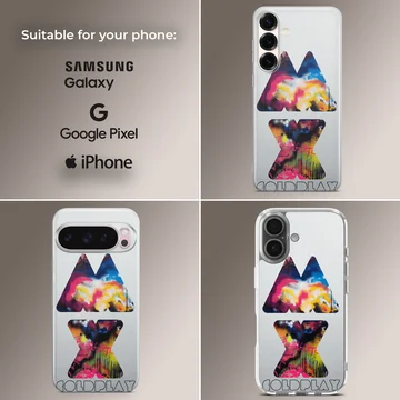 Vibrant graffiti music band logo art printed on a phone case — Collage