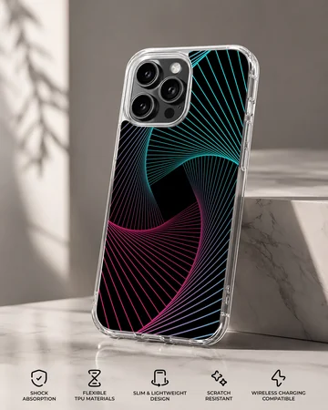 Colorful patterns abstract geometric lines art phone case — Specs