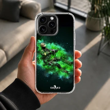 Counter-Strike tactical green gaming artwork phone case — Lifestyle