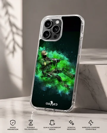 Counter-Strike tactical green gaming artwork phone case — Specs