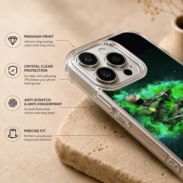 Counter-Strike tactical green gaming artwork phone case — Info