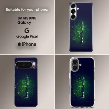 Counter-Strike gaming phone case featuring an illustrated weapon design. — Collage